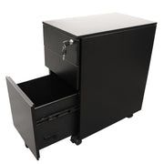 Rapidline 3 Drawer Slimline Steel Mobile Pedestal