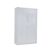 Rapidline 900W GO Tambour Door Cupboard Without Shelves 1200mm H x 900mm W x 473mm D White
