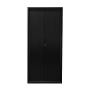 Rapidline 900W GO Tambour Door Cupboard Without Shelves 1981mm H x 900mm W x 473mm D Black