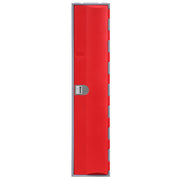 Steelco Heavy Duty HDPE Locker - Full Height Single Door Red