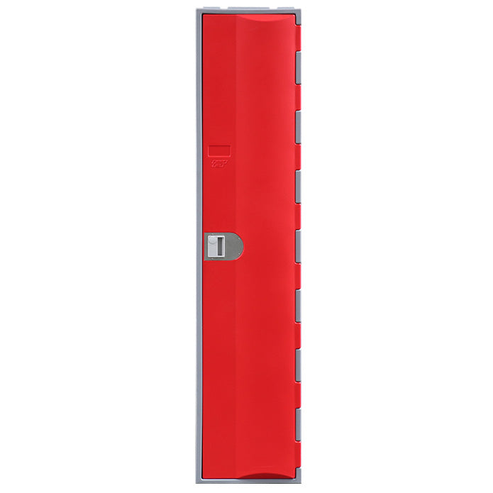 Steelco Heavy Duty HDPE Locker - Full Height Single Door Red