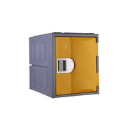 Steelco Single Door Heavy Duty HDPE Locker Quarter Height Yellow