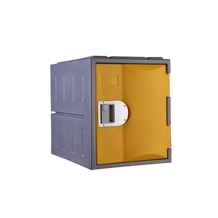 Steelco Single Door Heavy Duty HDPE Locker Quarter Height Yellow