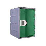 Steelco Single Door Heavy Duty HDPE Locker Third Height Green