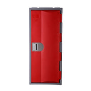 Steelco Single Door Heavy Duty HDPE Locker Half Hight Red