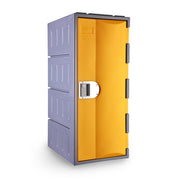 Steelco Single Door Heavy Duty HDPE Locker Half Hight Yellow