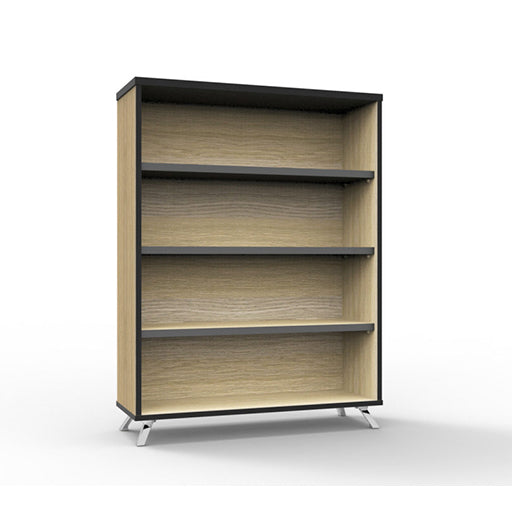 Rapidline Infinity Bookcase 900W x 315D x 1200H Natural Oak
