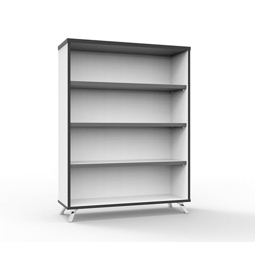 Rapidline Infinity Bookcase 900W x 315D x 1200H Natural White