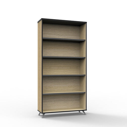 Rapidline Infinity Bookcase 900W x 315D x 1800H Natural Oak