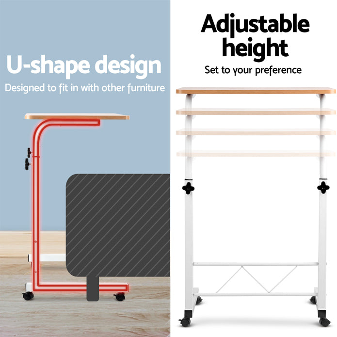 Adjustable height Mobile twin desk