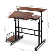 Mobile Twin Laptop Computer Desk