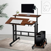 Mobile Twin Laptop Computer Desk