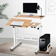 Mobile Twin Laptop Computer Desk