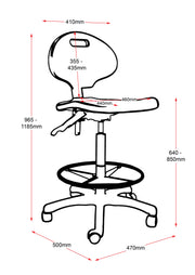 Rapidline Laboratory Drafting Executive Chair