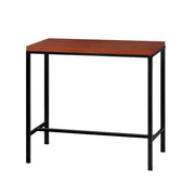 Artiss Vintage Bar Table Alex Retro Pine Wood Metal Frame