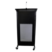 Rapidline Heavy Duty Mobile Lectern with LED Light Black