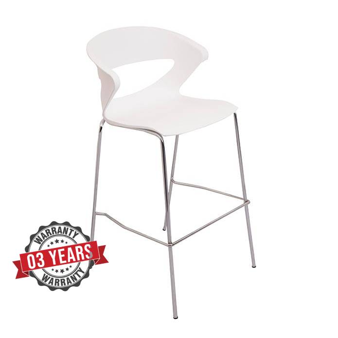 Rapidline Polypropylene Shell Bar Stool