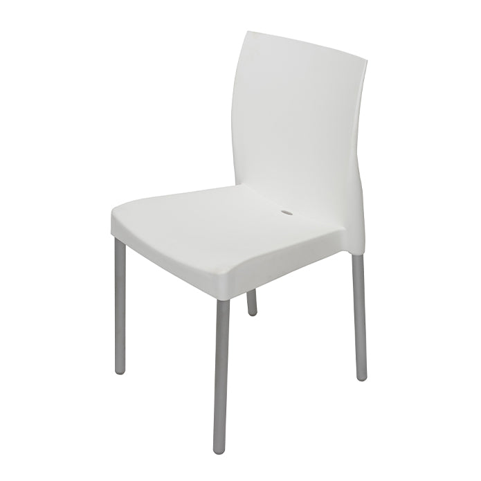 Plastic Shell and Aluminum Chair