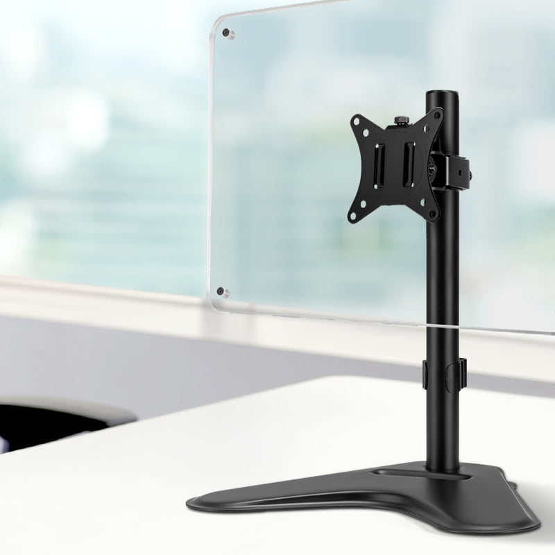 Single HD LED Monitor Arm Stand TV Mount Bracket Holder Freestanding
