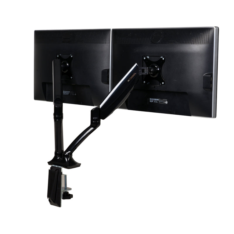 2 Arms Adjustable Monitor Screen Holder - Black