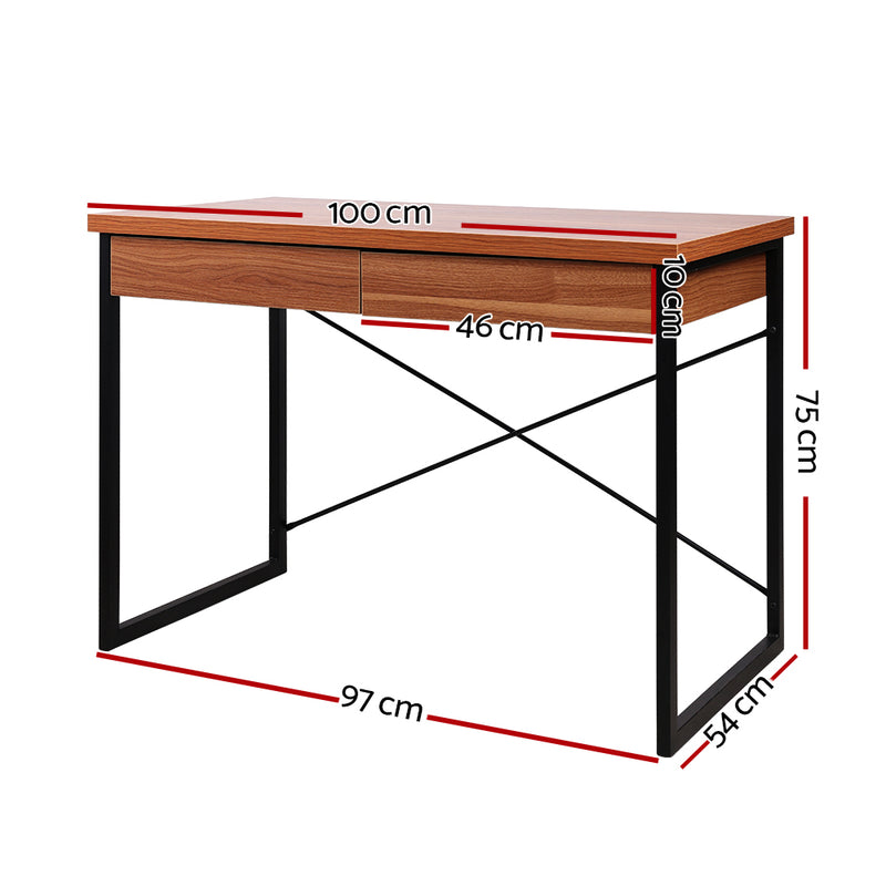 Artiss Metal Desk with Drawer