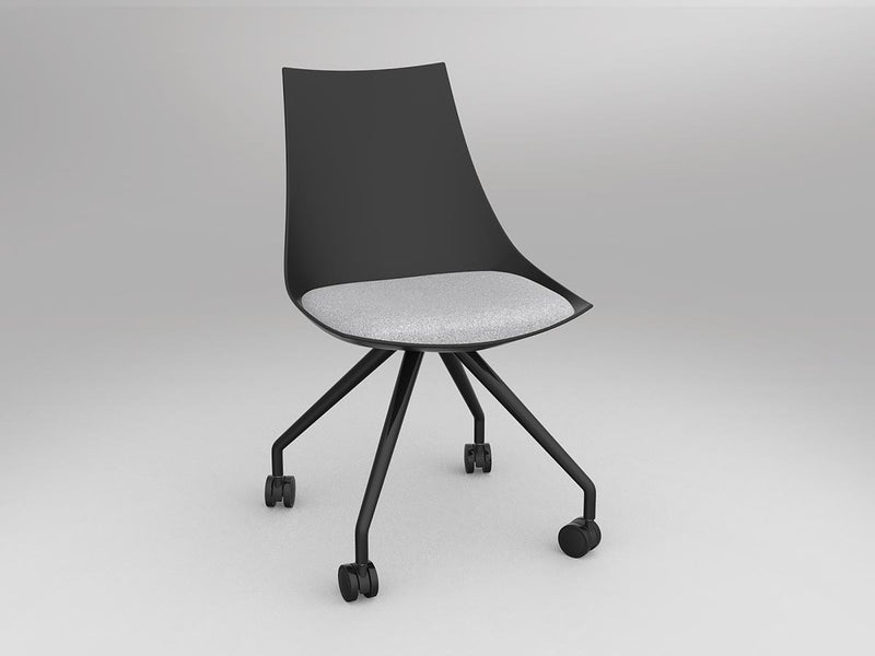 Luna Chair with Castor Base