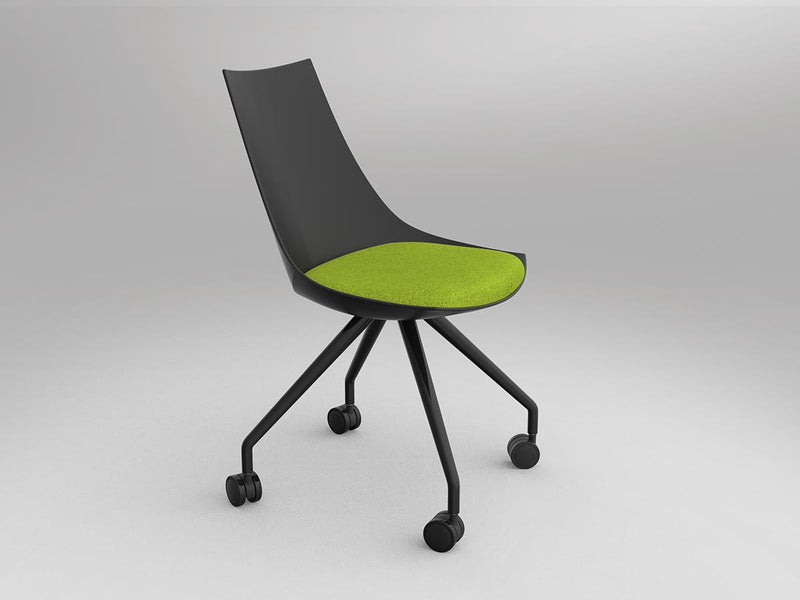 Luna Chair with Castor Base