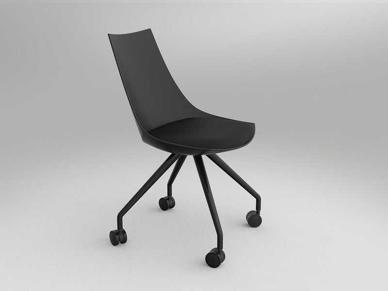 Luna Chair with Castor Base