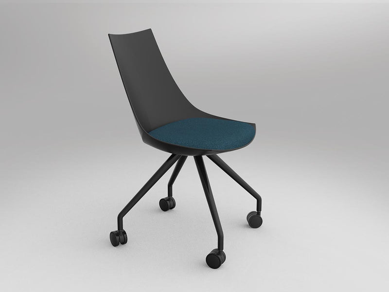 Luna Chair with Castor Base