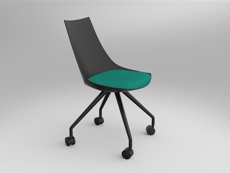Luna Chair with Castor Base
