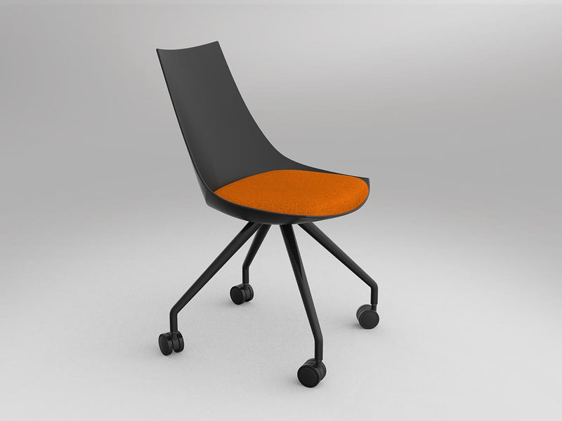Luna Chair with Castor Base