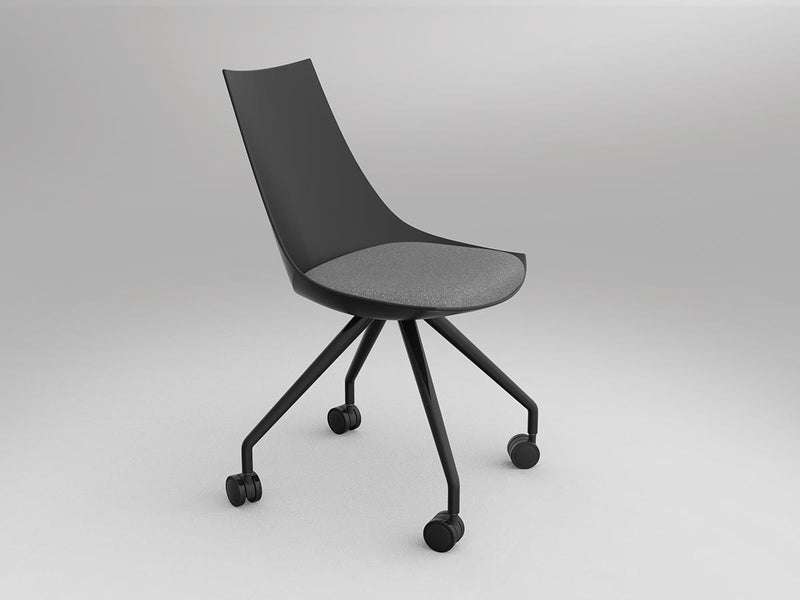 Luna Chair with Castor Base
