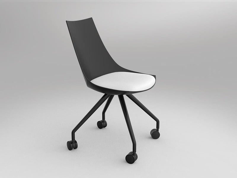 Luna Chair with Castor Base