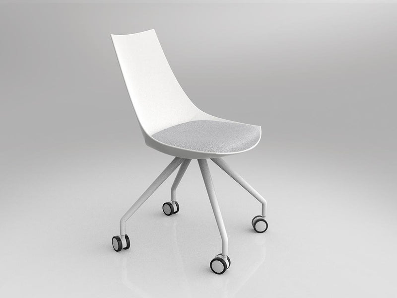 Luna Chair with Castor Base