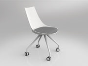 Luna Chair with Castor Base
