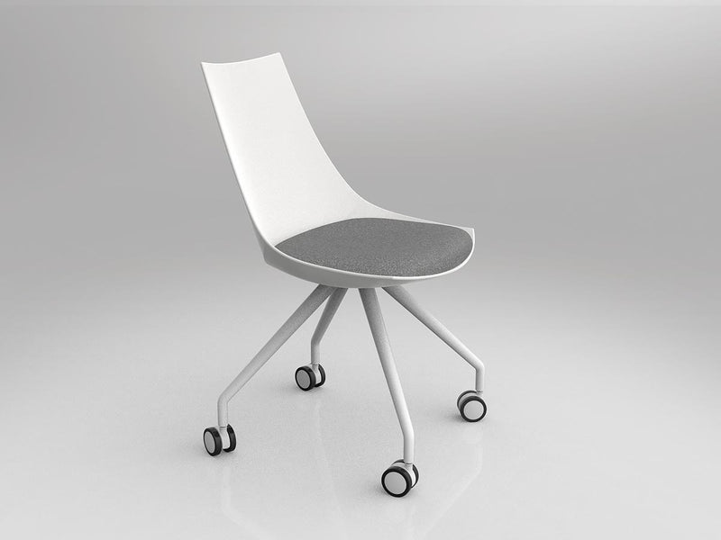Luna Chair with Castor Base