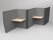 Motion Wave Work Pods 4 Work Pods Solid Beech