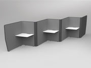 Motion Wave Work Pods 6 Work Pods Lecquered White