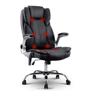 Artiss 8 Point Massage Office Chair Black