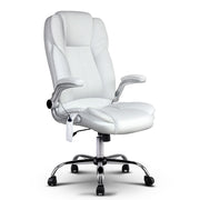 Artiss 8 Point Massage Office Chair White