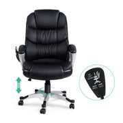 8 Point PU Leather Reclining Massage Chair