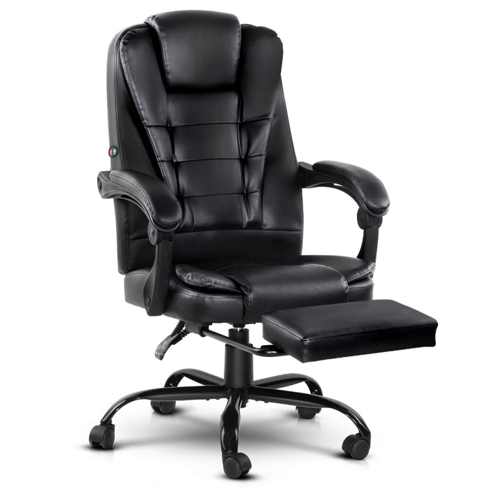 Artiss Monty Massage Office Chair - Black