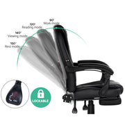 Artiss Monty Massage Office Chair - Black