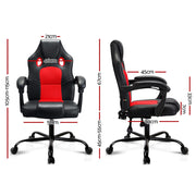Artiss Khir Massage Gaming Chair - Red