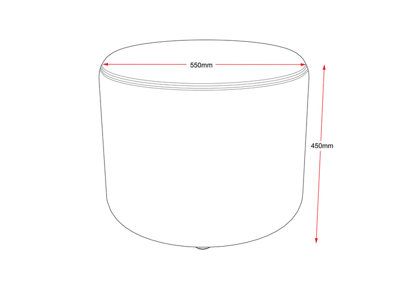 Rapidline Mars Round Ottoman