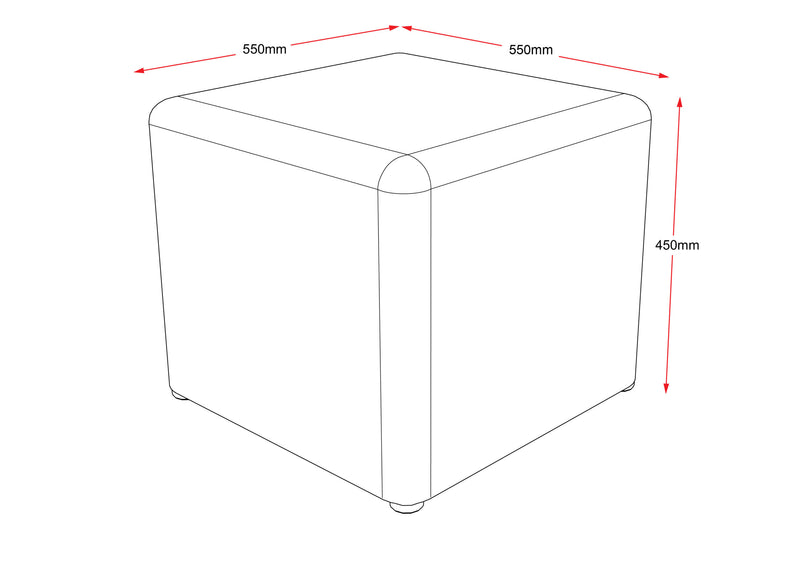 Rapidline Mars Square Ottoman