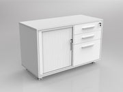 Axis Mobile Caddy Pedestal Tambour Door & Drawers