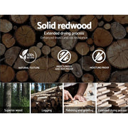 Artiss Wooden & PU Leather Office Desk Chair