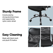 Ergonomic Mesh PU Leather Executive Office Chair