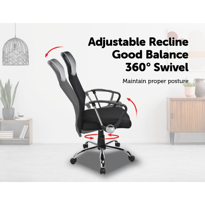 Ergonomic Mesh PU Leather Executive Office Chair